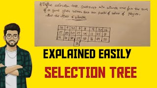 📘 Selection Tree – Important Questions & Answers | Data Structure and Applications #dsa