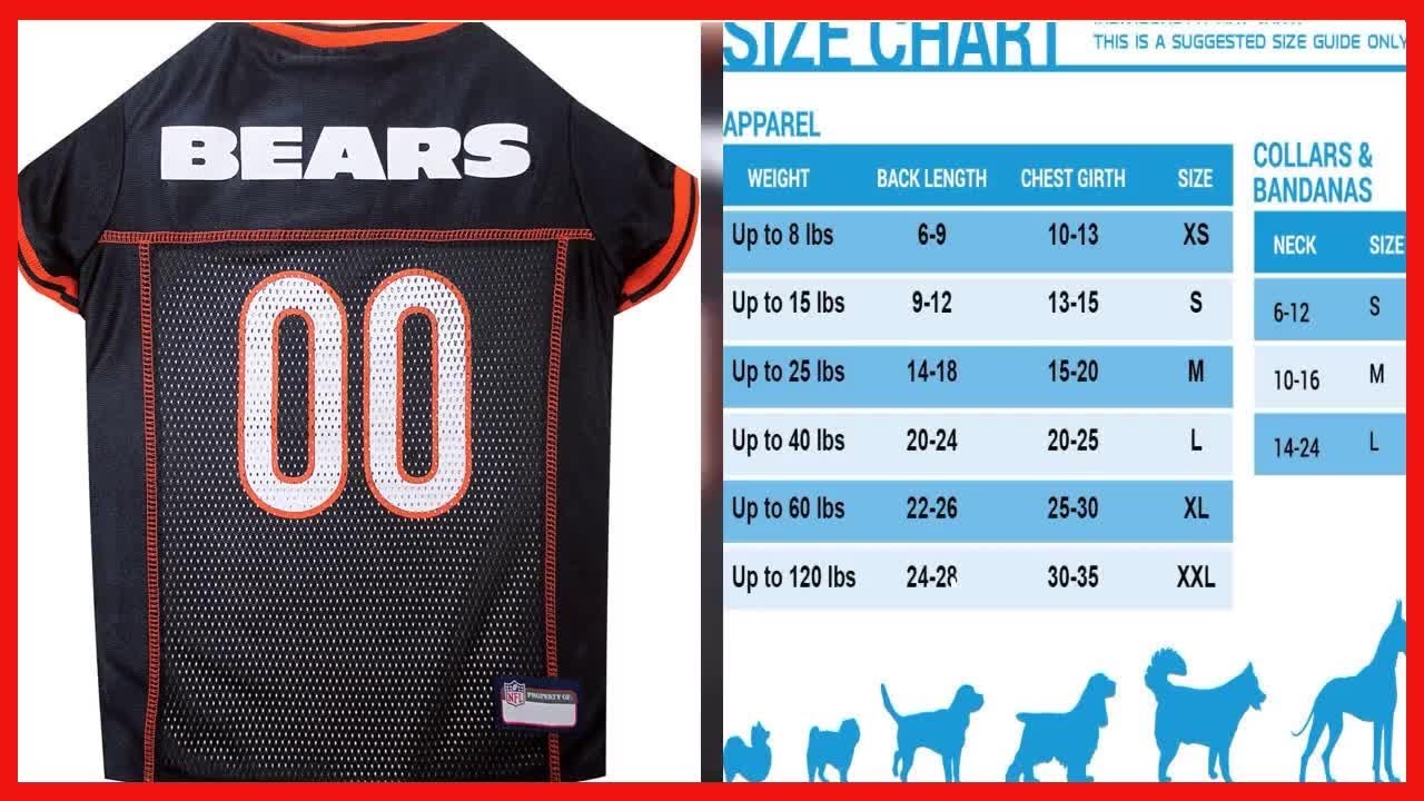 Chicago Bears Dog Jersey Pink