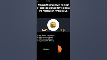 AWS SQS| Max number of seconds allowed for the delay of a message in Amazon SQS?