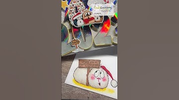 Impress Stamp Dies Numbers & Christmas cuteness #shorts @craftemotions3366