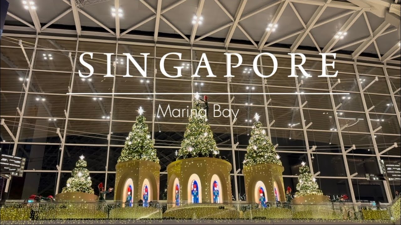 Christmas Lights at Singapore Marina Bay- light painting show,half day itinerary, Christmas market 