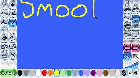 Tux Paint "Smooth" painting magic tool