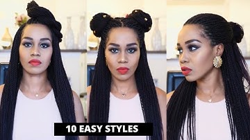 10 QUICK & EASY WAYS TO STYLE SENEGALESE TWISTS/BRAIDS |Tupo1