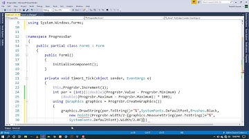 How to use progress bar in c# win form app c# Tube