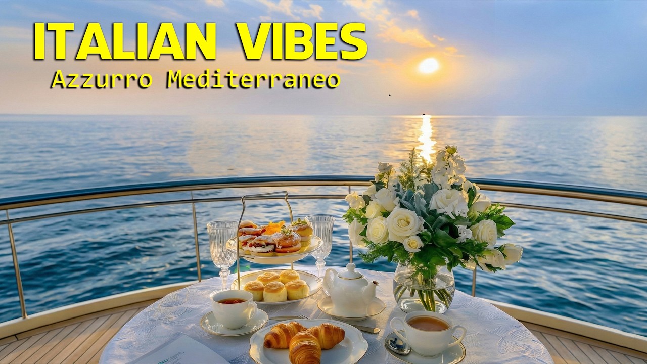 The Best 🇮🇹 Italian Music🎶 Italian Vibes 🎶 1+ Hour Scenic Amalfi Coast & Lake Como Relaxation 4K