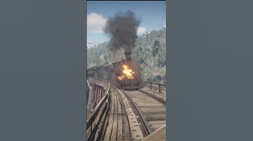 RDR2 - Will explosive arrows stop a steam locomotive #shorts