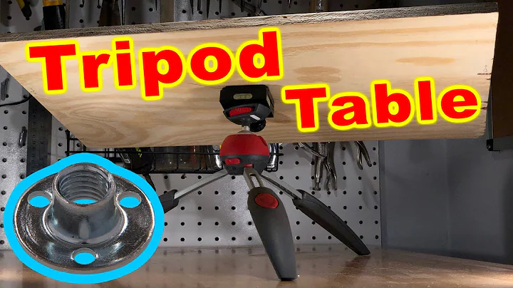 The Tripod Table: DIY Howto make a table on any tripod with a board.