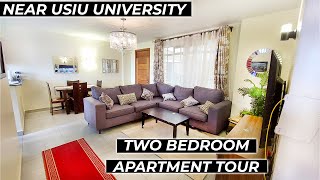 TWO BEDROOM APARTMENT TOUR NEAR USIU UNIVERSITY | THIKAROAD HOUSE HUNTING | KENYAN YOUTUBER NAIROBI
