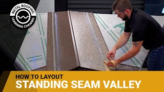 Valley Flashing Installation For Standing Seam Metal Roofing - Part 1. Panel Layout & Cutting Valley