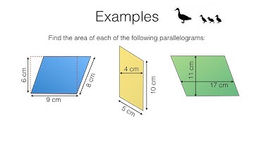 G16b – Area of a parallelogram