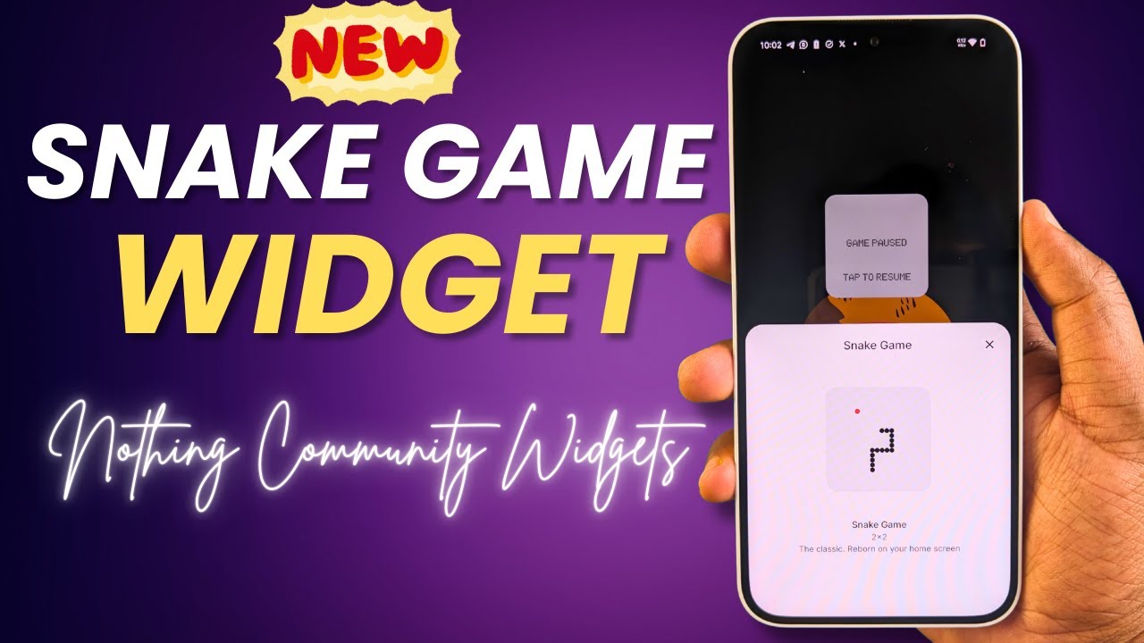 Nothing Snake Widget is Here! First Community Widget Launch 🕹️ - YouTube