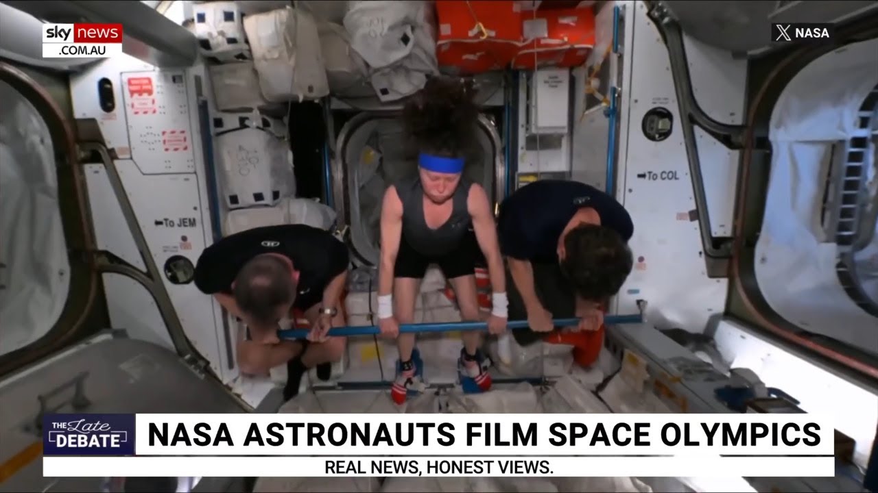Space Olympics hosted by stranded astronauts not appreciating ‘gravity’ of the situation