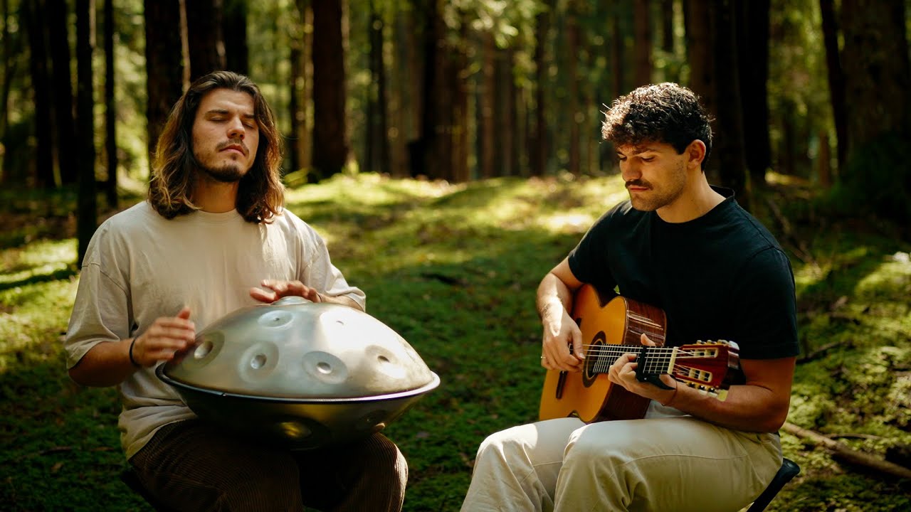 Between Two Worlds | 1 hour handpan and guitar music | Konstantin Rössler & Nico Lisowski