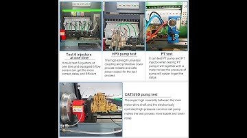 CR919  connecting PT pump wiring video Common Rail diesel fuel injector pump testing equipment