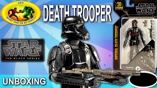 UNBOXING - Star Wars The Black Series - DEATH TROOPER - Hasbro #starwars #unboxing #actionfigures