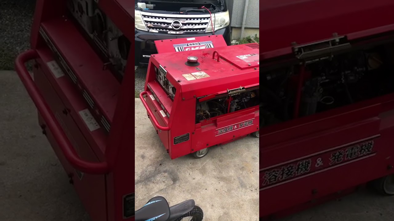 磐田市発/新ダイワ 三相200V エンジンウェルダーDGW200MT-2 エンジン 
