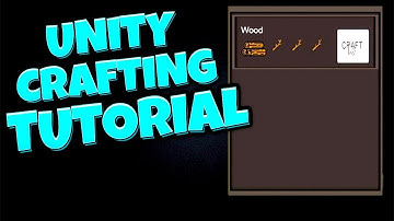 How To Make A Crafting System In Unity | Mobile Survival Game Tutorial #3