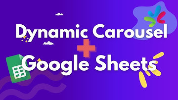 Dynamic Carousel With Google Sheet As Data Source