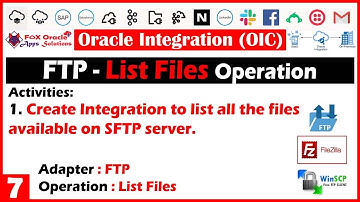 FTP : 7 - List Files | How to list files from SFTP server in oic | How to use list file operation