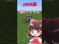 統合版とJAVA版の違い知ってる!?豆知識【マイクラ】#shorts