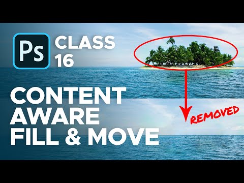 Content Aware Fill & Move Tool - Photoshop 2020 - Class 16 - Urdu / Hindi