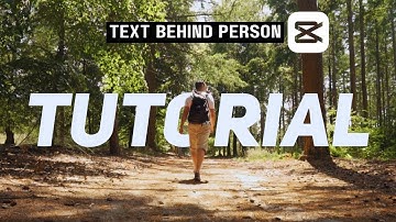 TEXT BEHIND PERSON EFFECT || CAPCUT TUTORIAL 2024