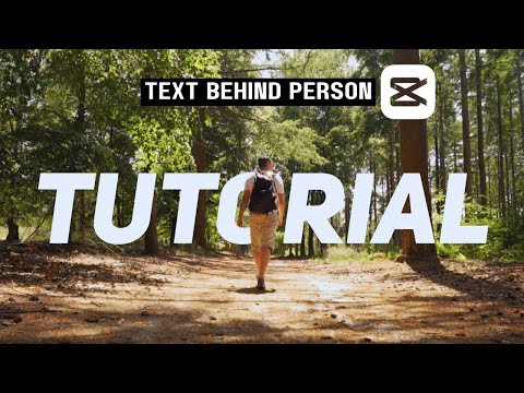 TEXT BEHIND PERSON EFFECT || CAPCUT TUTORIAL 2024