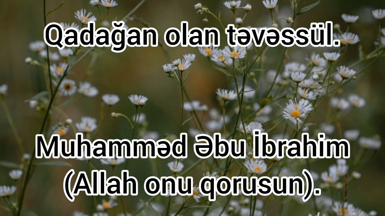 Qadağan olan təvəssül.