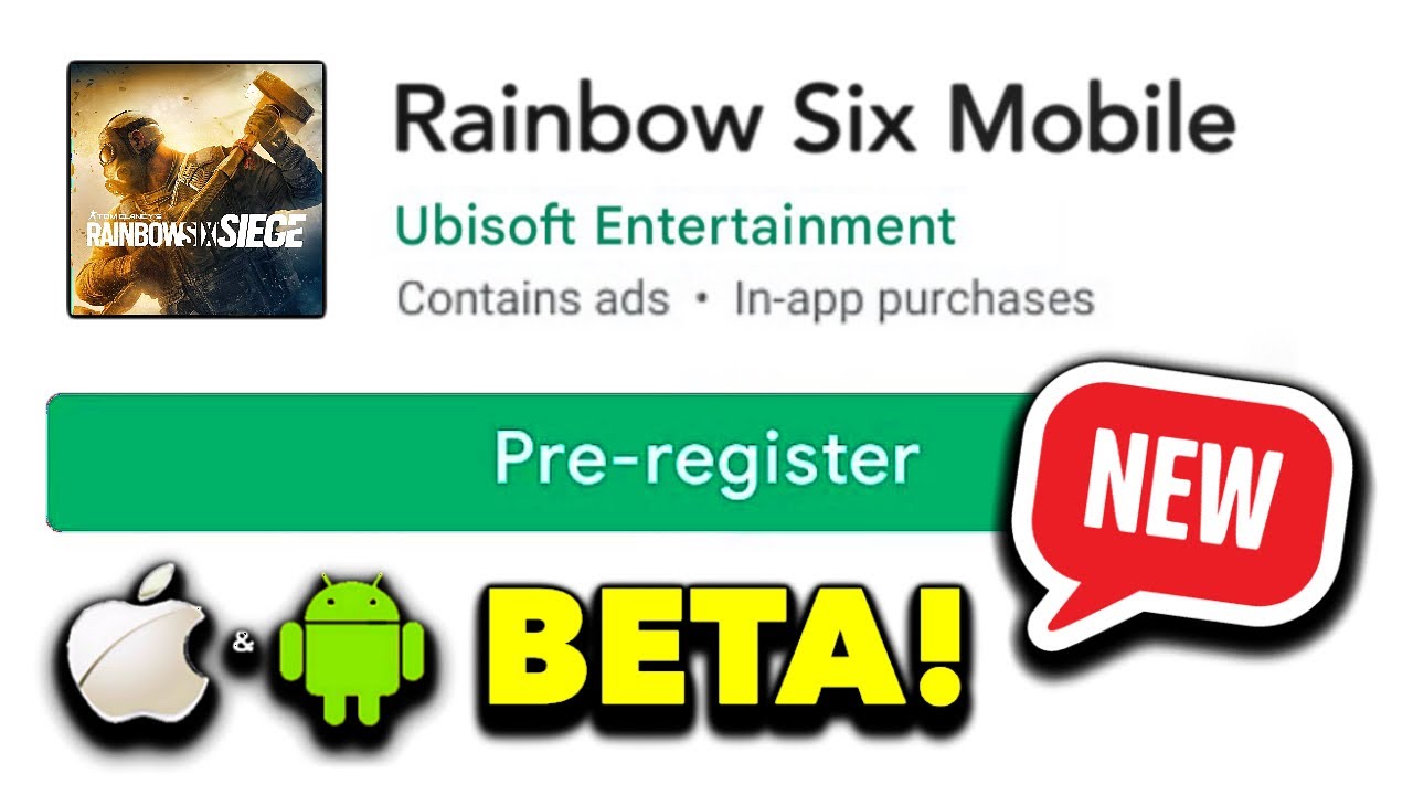 SAIU A DATA OFICIAL DO BETA DO RAINBOW SIX MOBILE! 