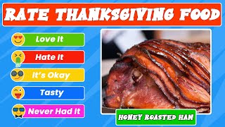 Tier List -  Rank Thanksgiving Food from Favorite to Trash | Ultimate Thanksgiving food Tier List