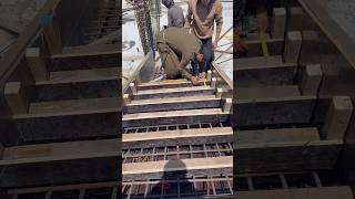 Staircase shuttering (formwork) is the temporary support system used to hold concrete.