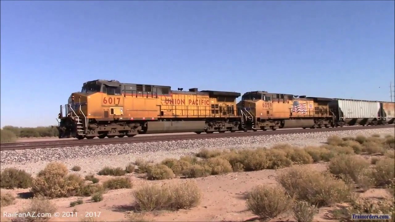 Video 134 - Action on the UP Gila Sub, Sunset Route, 11/25/17 Part 1 of 6.