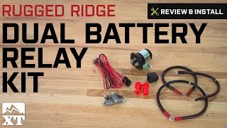 Jeep Wrangler Rugged Ridge Dual Battery Relay Kit (1987-2017 Wrangler YJ,  TJ, JK) Review & Install - YouTube