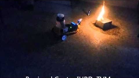 Fire Fighting Robot (intelligent)- Embedded projects - demo- video