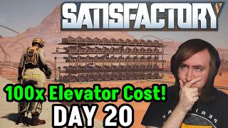 Crystal Oscillator Factory & Train Signals! (100x Elevator Cost) Satisfactory!