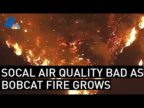 Air Quality Awful as Bobcat Fire Grows to 38,300 Acres, Containment Drops to 3% | NBCLA