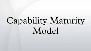 Capability Maturity Model