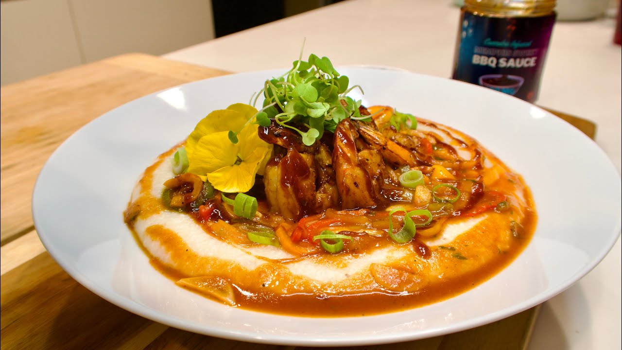BBQ SHRIMP & GOUDA GRITS SAUCED UP! 420 RECIPES W/ CHEF MAVERICK