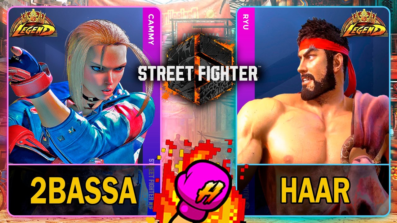 SF6 2Bassa (CAMMY) VS Haar (RYU)🥊Street Fighter 6🥊スト6🥊4K 60ᶠᵖˢ