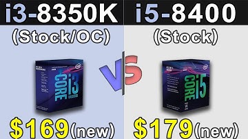 i3-8350K Vs. i5-8400 | Which is a Better Value For MONEY...???
