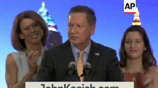 Gov. Kasich Scores 1st Win With Ohio GOP Primary