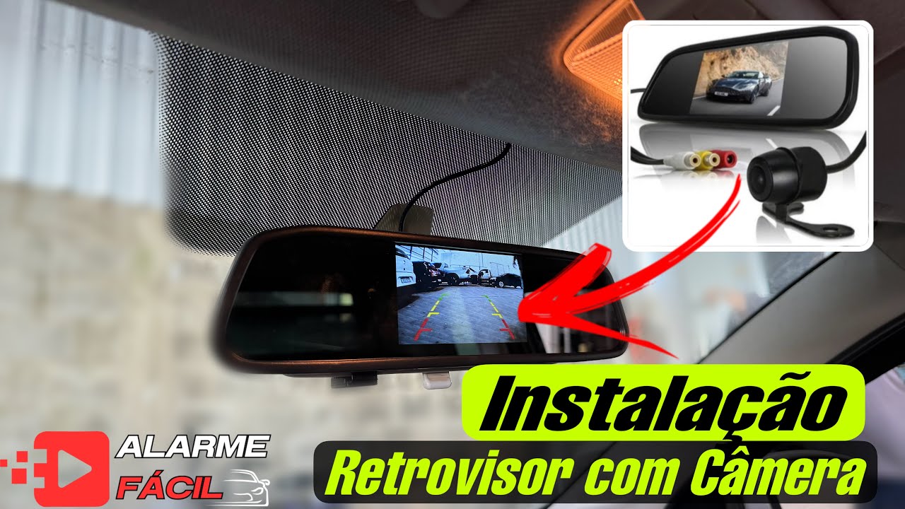 Câmera de Ré no Retrovisor ✅ Instalação