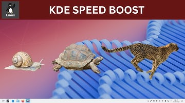 KDE Speed Boost - Substance Over Style
