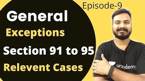 General Exceptions Under Indian Penal Code 1860