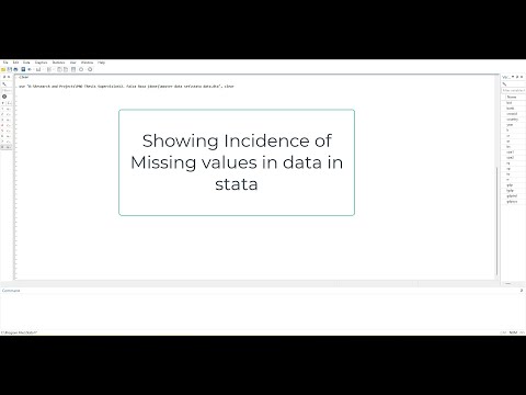 Describing the Missing Values in Stata