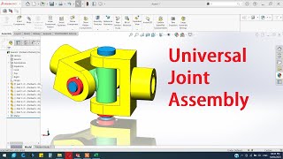 How to design Universal joint in SolidWorks | Solidworks Tutorial