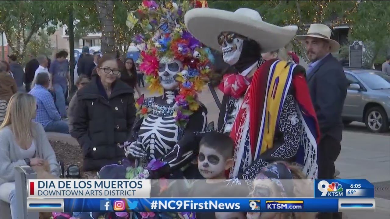 Downtown El Paso celebrates Dia de Los Muertos - YouTube