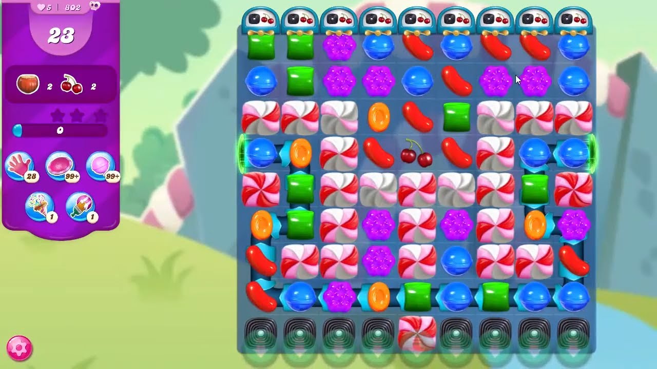 Candy Crush Saga LEVEL 802 NO BOOSTERS - YouTube