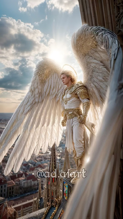 Angels Watching from the Cathedral #angel #ai #angels