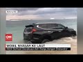 Mobil Pajero  Nyasar ke Laut